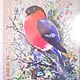 the picture winter bullfinch beaded embroidery. Pictures. paperchest (paperchest). Online shopping on My Livemaster.  Фото №2