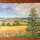 Oil painting 'Evening the field'. Pictures. Fine Art for Joy. Online shopping on My Livemaster.  Фото №2