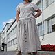 Falda larga de lino para paseos urbanos miroslava 2. Skirts. CreativChik by Anna Krapivina (Creativchik). Ярмарка Мастеров.  Фото №4