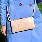 Сумки и аксессуары handmade. Livemaster - original item Crossbody bag: Crossbody bag beige leather women`s Ashley S73-65. Handmade.