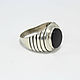 Заказать Перстень мужской Манис с ониксом из серебра 925 пробы HA0010. Sunny Silver. Ярмарка Мастеров. . Перстень Фото №3