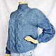 Вязаный свитер из кидмохера. Свитеры. Knit by Heart - Вязаная одежда 富. Ярмарка Мастеров.  Фото №4