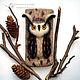 Covers: Phone case owl, felted wool cover. Classic Bag. Woolen Zoo. Online shopping on My Livemaster.  Фото №2