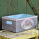 Box wooden 'Aquarelle' (storage box, decoupage). Storage Box. nostalgie decor. Online shopping on My Livemaster.  Фото №2