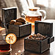 Set of storage boxes 'Cube' made of dark oak, 2 pr, Sugar Bowls, Moscow,  Фото №1