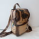 Women's leather backpack to order for a girl from Tiktok). Backpacks. Innela- авторские кожаные сумки на заказ.. My Livemaster. Фото №4