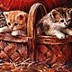 Заказать Картины с кошками Счастье есть Декоративная живопись маслом Подарок. Картины маслом | Портреты на заказ. Ярмарка Мастеров. . Картины Фото №3