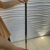 Украшения ручной работы. Ярмарка Мастеров - ручная работа A cane in a combination of bronze and oak wood. Handmade.