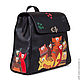 Order Backpack 'Gang of cats'. Pelle Volare. Livemaster. . Backpacks Фото №3
