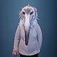 Máscara de Lofaminus, pájaro blanco, pájaro de nieve, traje de teatro,. Cosplay costumes. AnzhWoolToy (AnzhelikaK). Ярмарка Мастеров.  Фото №5