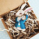 Order White rabbit brooch from Alice in Wonderland'. Katy_Barysheva. Livemaster. . Brooches Фото №3