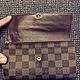 Винтаж: Длинный кошелек Louis Vuitton Damier Ebene Sarah. Сделано во Франции. Сумки винтажные. Chic bags. Ярмарка Мастеров.  Фото №4