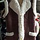 vests: Vest made of solid sheepskin. Vests. Warm gift. Online shopping on My Livemaster.  Фото №2
