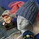 Beanie hat is knitted by cross crocheting yarn half wool. Caps. Magazin mastera Kati Kryukovoj (Krykova). Ярмарка Мастеров.  Фото №5
