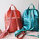 Mochilas de cuero con grabado y pintado a medida. Backpacks. Innela- авторские кожаные сумки на заказ.. Online shopping on My Livemaster.  Фото №2