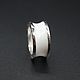 Silver ring with white ceramic, Rings, Moscow,  Фото №1
