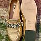 Винтаж: Винтаж: туфли  POLLINI. Натур.Кожа.36р. Розовое зол.Оригинал. Италия. Обувь винтажная. “Ga-Ga” “ Винтаж от мировых брендов по низким ценам. Цветы и картины.. Интернет-магазин Ярмарка Мастеров.  Фото №2