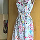 Summer wrap dress cotton 'Spring'. Dresses. Lana Kmekich (lanakmekich). Online shopping on My Livemaster.  Фото №2