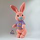 Toy plush Bunny Caramel knitted plush toy rabbit. Stuffed Toys. vyazunchiki-lz (vyazunchiki-lz). My Livemaster. Фото №5