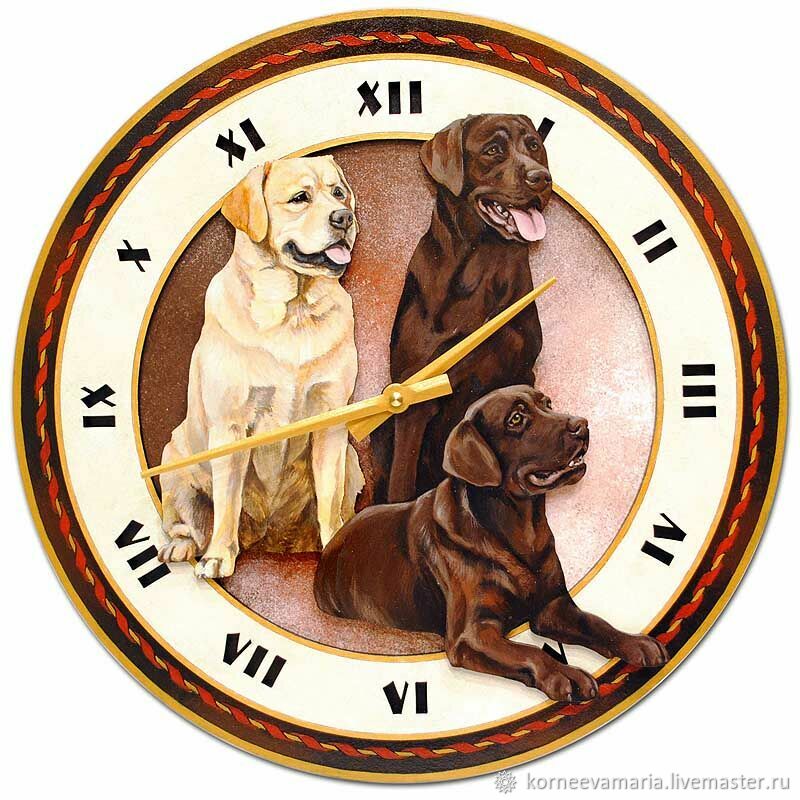 Часы собаки