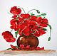 Bouquet of poppies. Watercolor, Pictures, Jurmala,  Фото №1