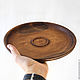 Plato de madera - plato de cedro siberiano-hecho a mano 29 cm T20. Plates. ART OF SIBERIA. Ярмарка Мастеров.  Фото №4
