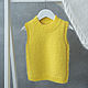 Жилет пушистый (пух норки) детский, р. 98. Жилет. VA kids knitwear. Ярмарка Мастеров.  Фото №7