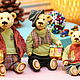 Teddy bear  - Simon (dressed in clothes and with a gift). Teddy Bears. Olga Arkhipova. My Livemaster. Фото №6