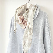 Аксессуары handmade. Livemaster - original item Paisley Handkerchief. Cotton and silk. Handmade.