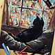 Painting drawing pastel cat cat animals IN CAPTIVITY. Pictures. pictures & decor of TanyaSeptember. My Livemaster. Фото №6