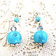 earrings with turquoise. Earrings. AfricaForever. My Livemaster. Фото №5