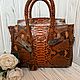 Сумка Шамбери из кожи питона 25 см. Классическая сумка. EXOTIQUE LUXURY PYTHON. Ярмарка Мастеров.  Фото №4