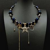 Украшения handmade. Livemaster - original item Choker necklace with Starry Night pendants