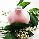  Розовая маленькая керамическая ваза для цветов,  декор для дома. Вазы. CeramicsMaria Керамика и картины. Интернет-магазин Ярмарка Мастеров.  Фото №2