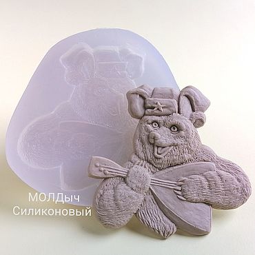 Bear with Balalaika Cookie cutter