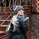 Knitted combined set 'Glare on the water', Headwear Sets, Moscow,  Фото №1