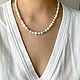 Заказать Чокер из жемчуга и серебра. Бусы из жемчуга и серебра. 4NADYA Jewelry. Ярмарка Мастеров. . Чокер Фото №3
