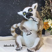 Куклы и игрушки handmade. Livemaster - original item Teddy Animals: Baby Lemur Clover. Handmade.