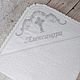 Christening towel with lace and hood, Baptism towel, St. Petersburg,  Фото №1