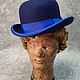 Bowler hat made of felt 'Ultramarine'. Bowler hat. Felt Hats Shop. My Livemaster. Фото №4