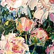 Oil painting with flowers. Rose white. Flowers, Pictures, Alicante,  Фото №1