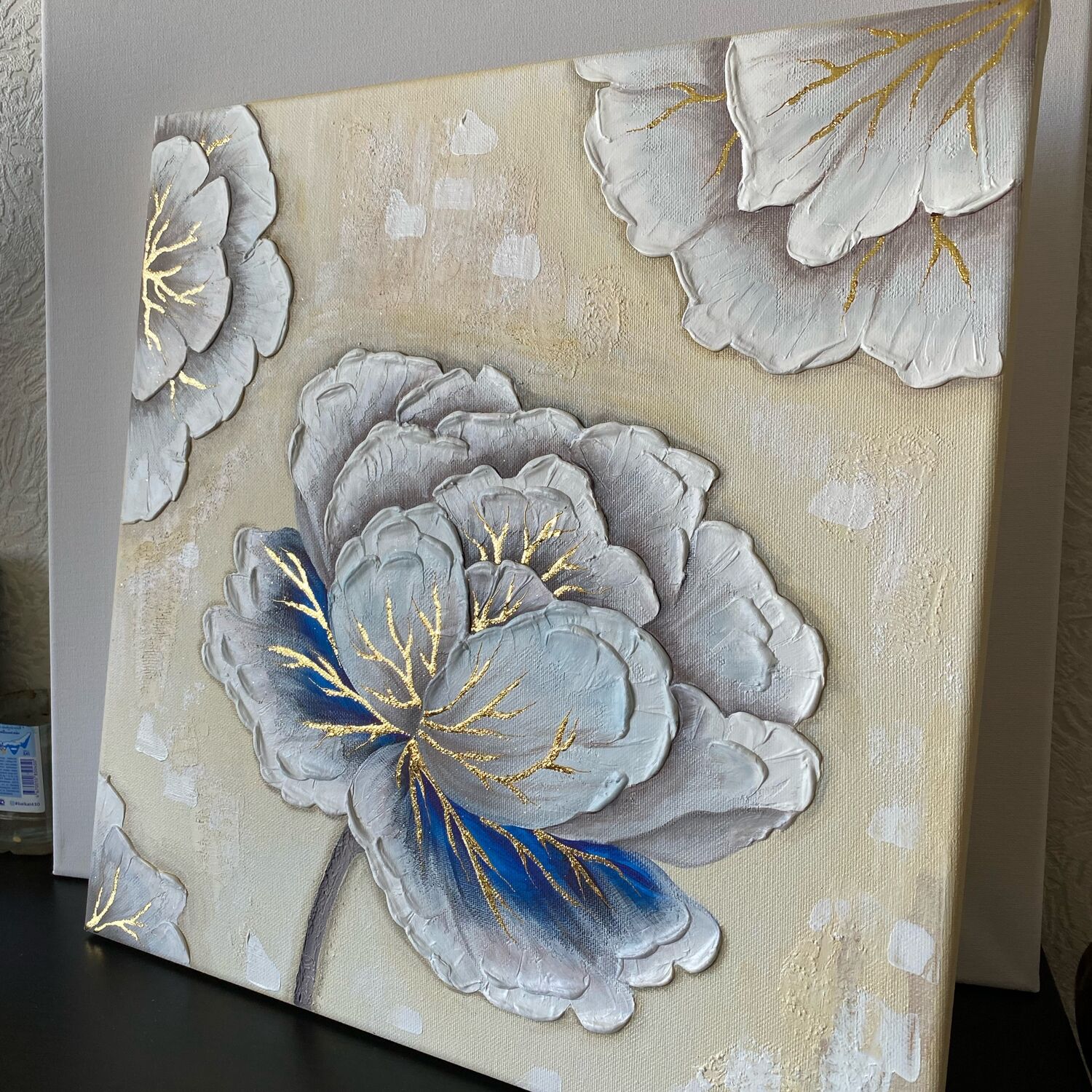 Фактурные пионы, акрил и поталь в интернет-магазине на Ярмарке Мастеров ...