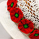 Шляпка "Маки". Шляпы. GretaliKnitwear.. Ярмарка Мастеров.  Фото №4