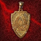 Фен-шуй и эзотерика handmade. Livemaster - original item Talisman Amulet Shield of Archangel Michael gilding. Handmade.
