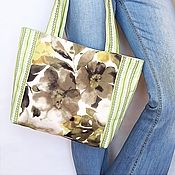 Hundertwasser House shopper bag, large women's bag, (264)