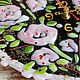 Часы "Букет чайных роз". Авторское стекло. Фьюзинг. Часы классические. glass.art.boutique. Ярмарка Мастеров.  Фото №6