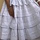 Lush summer skirt white cotton embroidery lace boho sun. Skirts. PolMary. My Livemaster. Фото №5