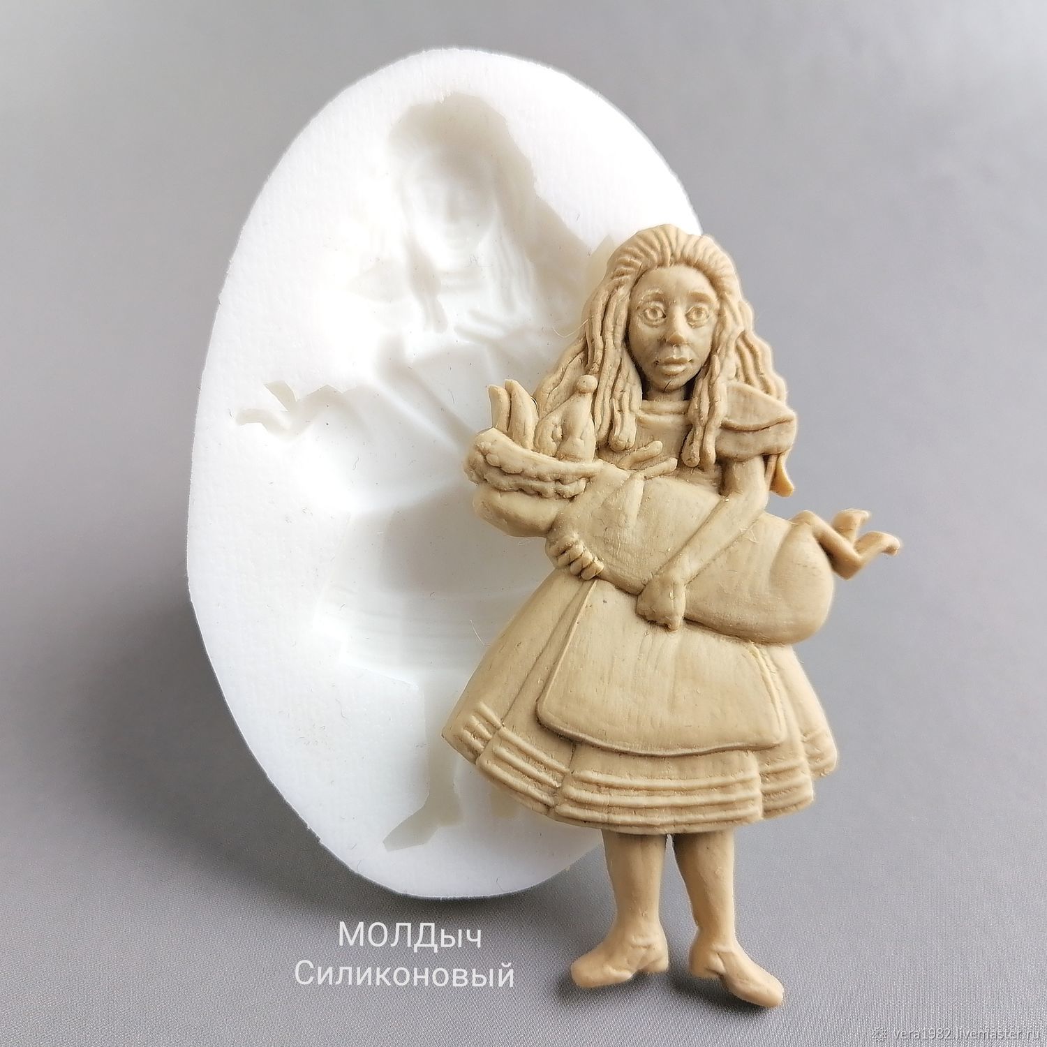Mold Alice in Wonderland Silicone Mold, Molds for making flowers, Odintsovo,  Фото №1