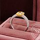 Золотое кольцо с желтым бриллиантом 1,5 карата. Кольцо помолвочное. FROLOF JEWELRY. Интернет-магазин Ярмарка Мастеров.  Фото №2