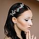 Веточка в оттенке марсала. Украшения для причесок. SaxarAccesories. Ярмарка Мастеров.  Фото №6